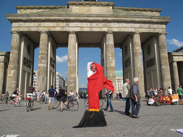 Hector Canonge SUDAKA at Brandenburg Gate Berlin, Germany