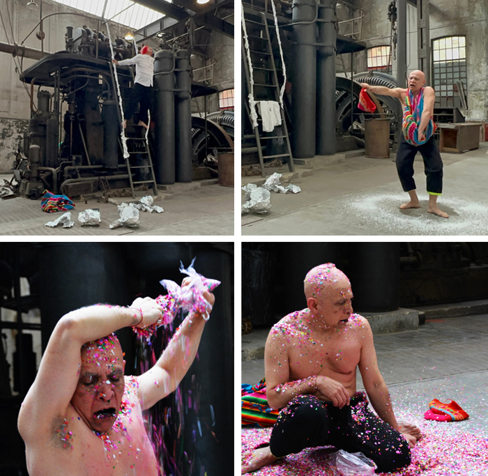 Hector Canonge, MITOS, Performance Art, Museo LaNeomudejar, Madrid, Spain, 2024.