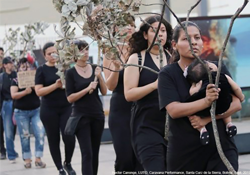 INPA International Network of Performance Art, Striding Bodies: Procesion as Performance Art, LUTO, Hector Canonge, 2019.